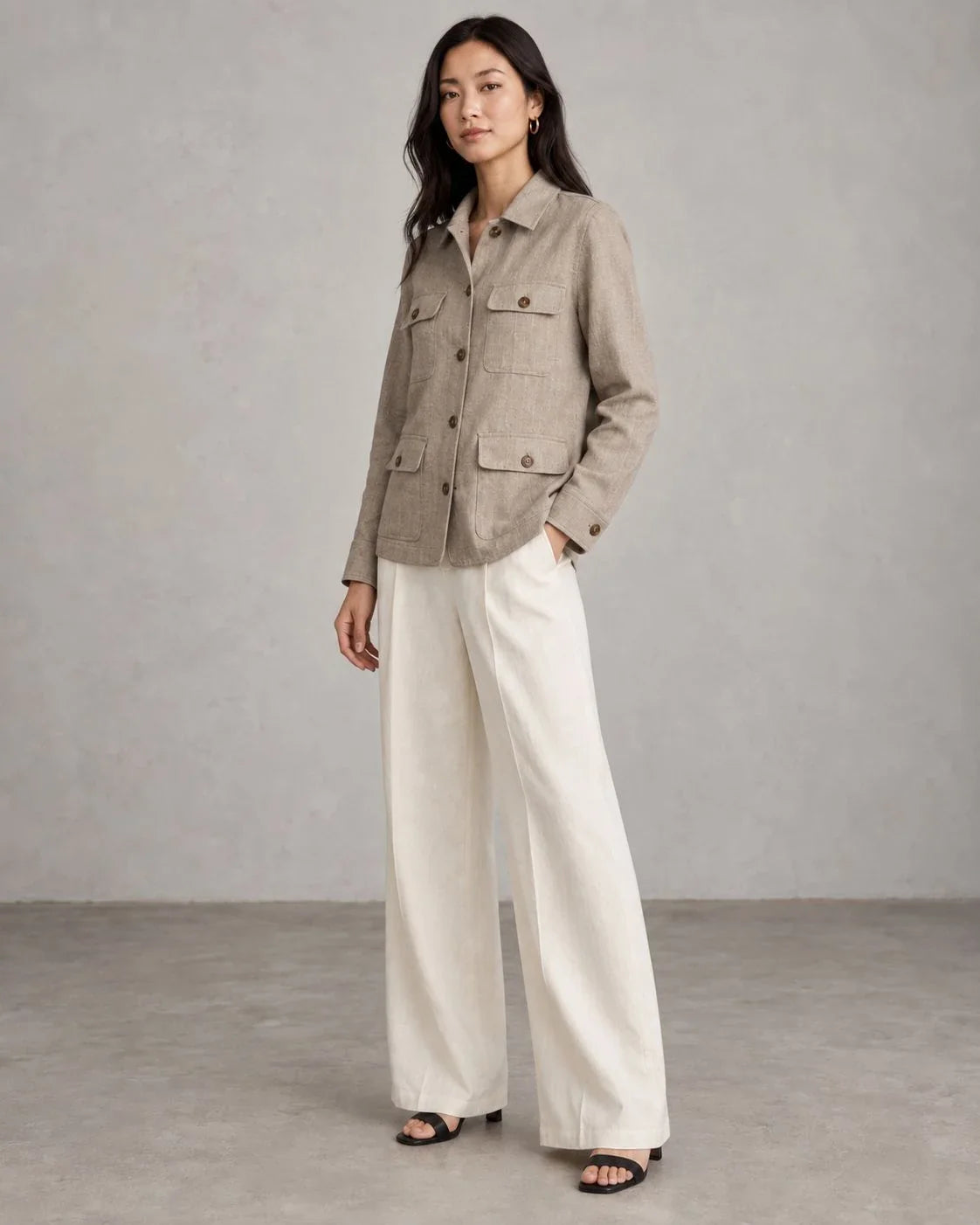 Fernhollow Linen Safari Jacket (syncee)-4