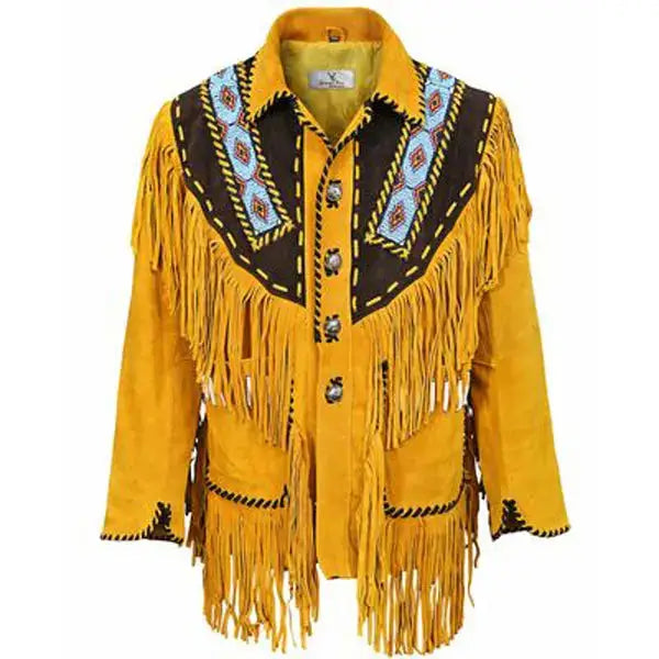 Men's Western Leather Jacket-0