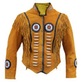 Men's Authentic Western Leather Indian Carnival Jacket-0
