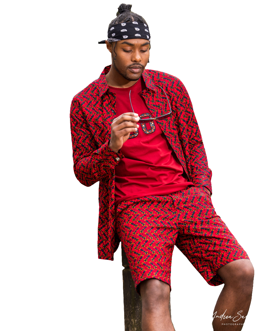 African Fashion Ankara Shirt & Top African Print (Key)-1