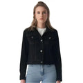 Women’s Black Western Suede Jacket-0