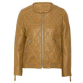 Women’s Brown Genuine Leather Jacket-0