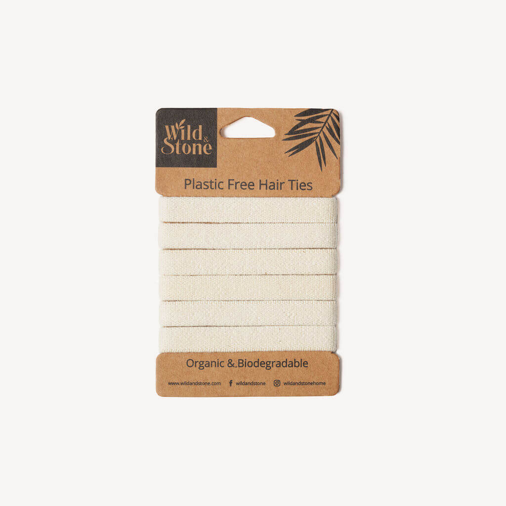 Plastic Free Hair Ties - 6 Pack - Blonde-0