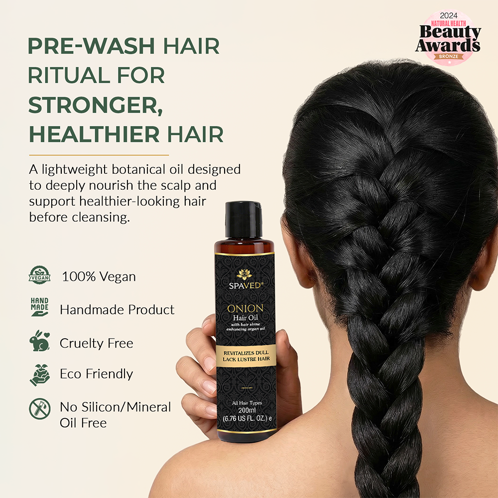 Natural Hair Growth Oil with Rosemary, Argan & Onion - Repairs Damage & Adds Shine-3