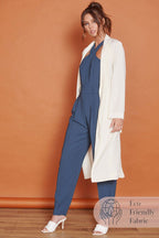 Dali Cream Longline Lightweight Coat-0