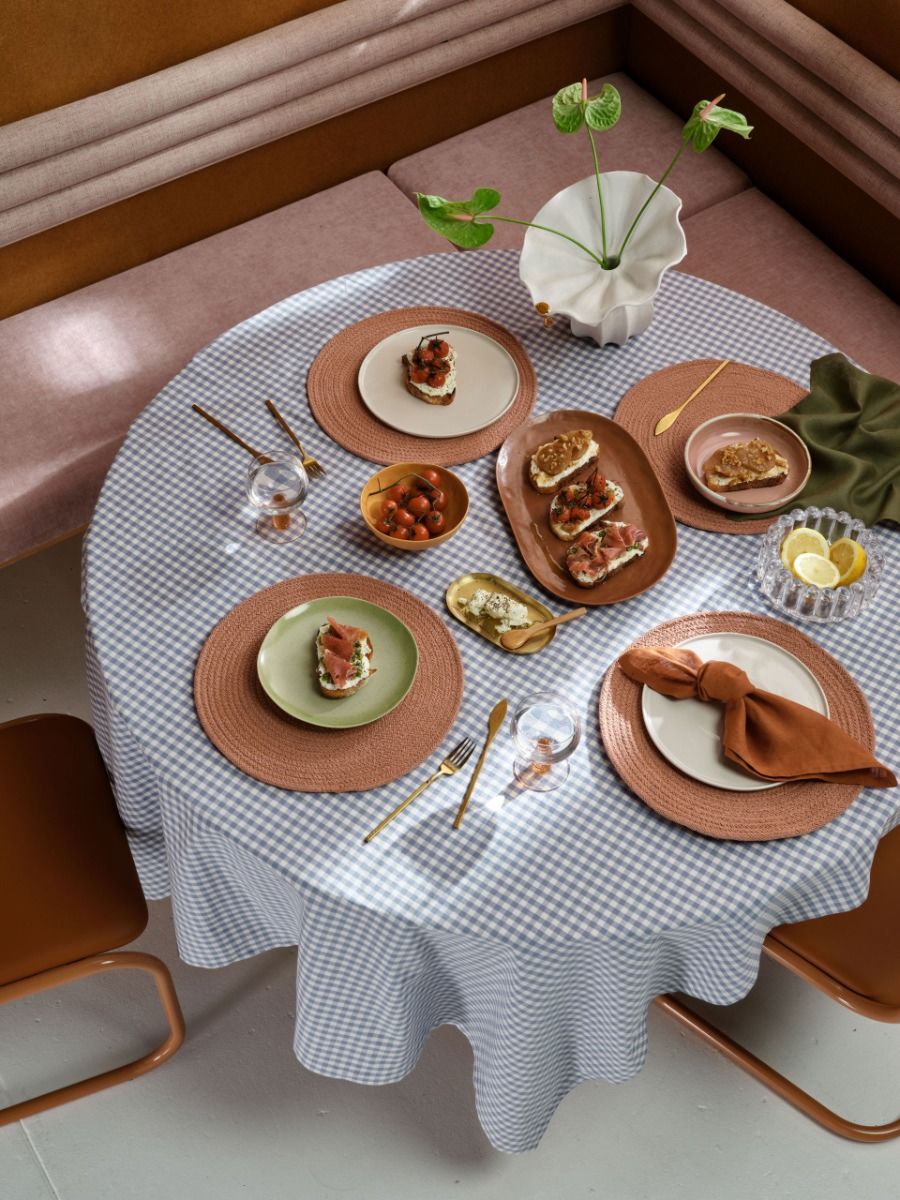 Olive Green Linen Napkin Set-2