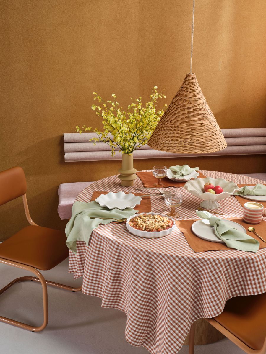 Brown Linen Table Placemat Set-1