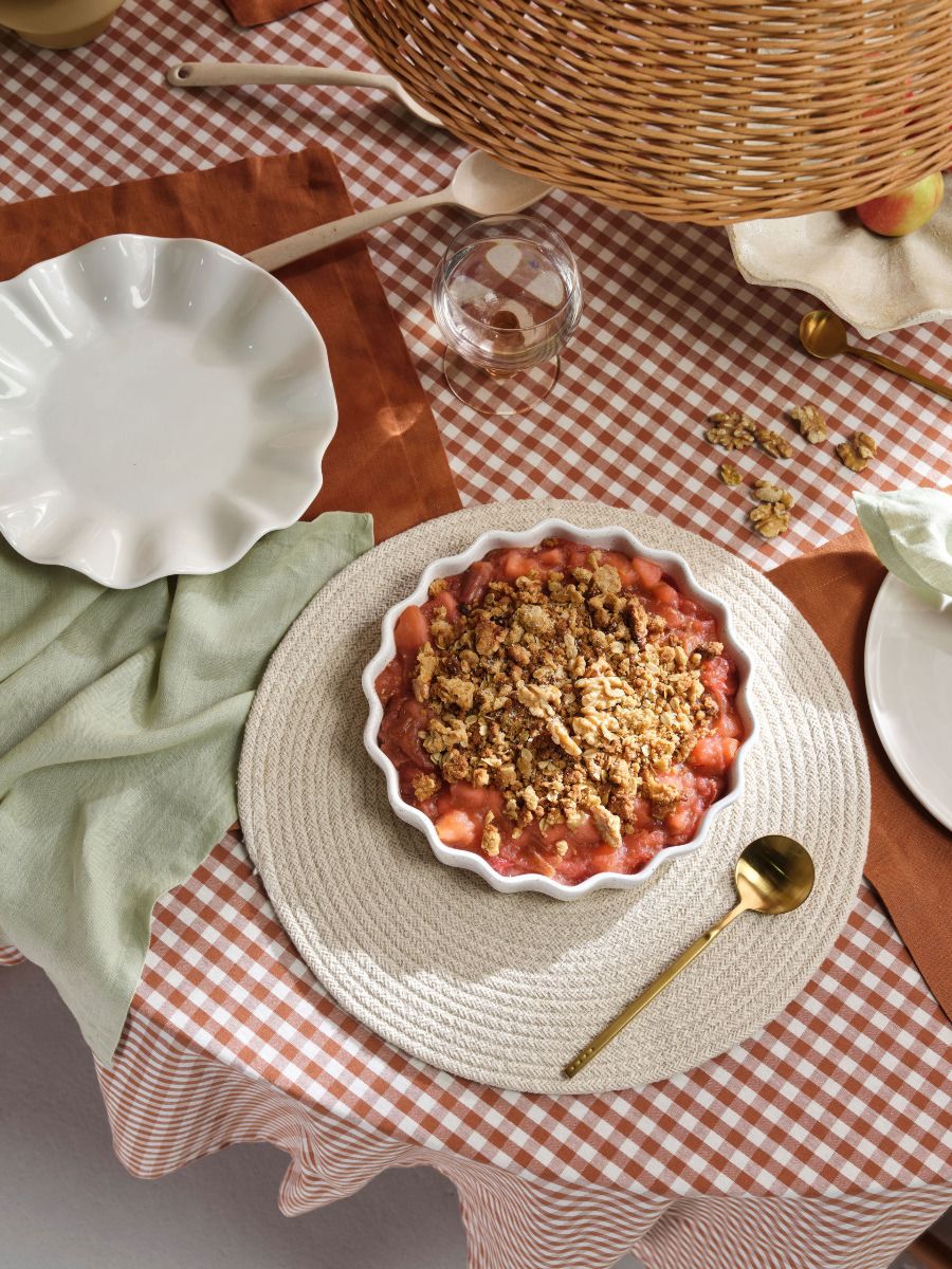 Brown Linen Table Placemat Set-2