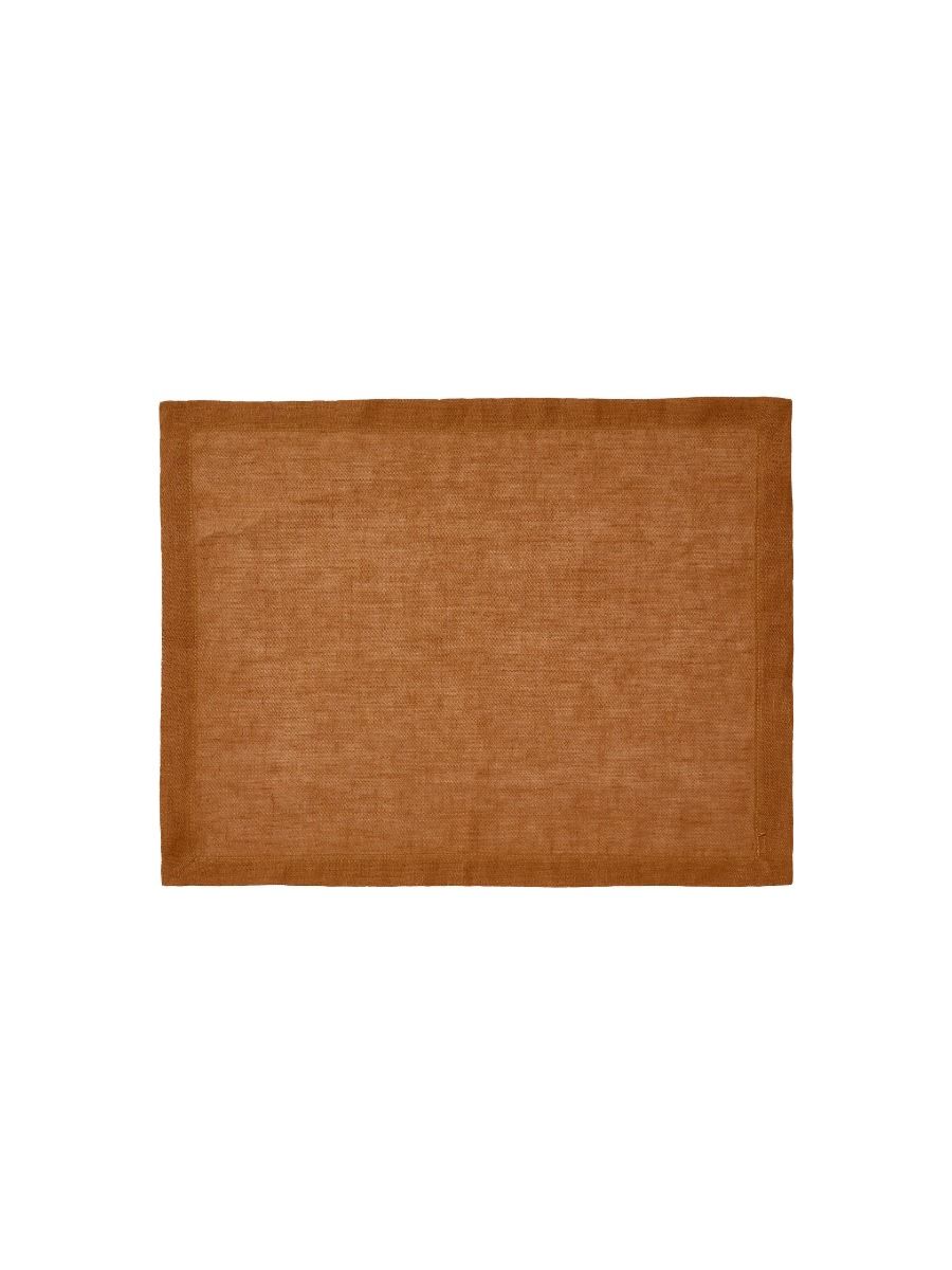 Brown Linen Table Placemat Set-3