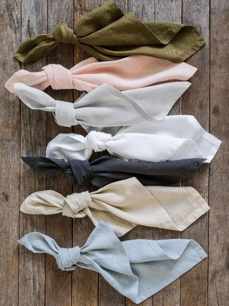 Beige Linen Napkin Set-3