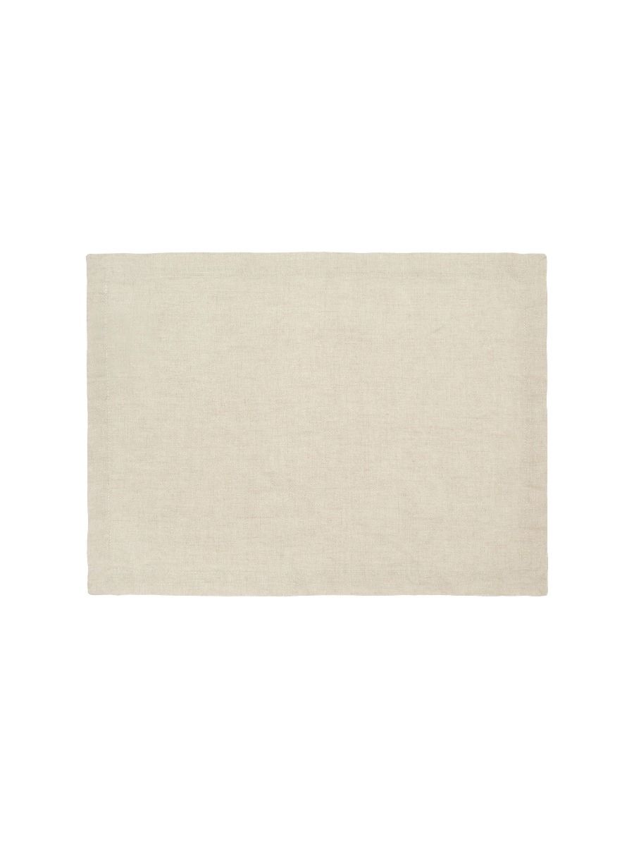 Beige Linen Table Placemat Set-2