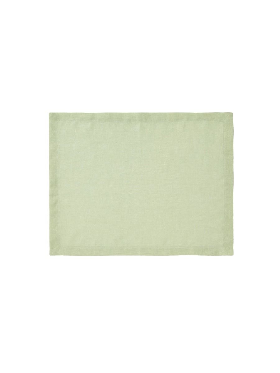 Sage Green Linen Table Placemat Set-2