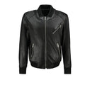 Men’s Premium Native American Leather Bomber Jacket-0