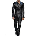 Men’s Black Lamb Leather Runway Jumpsuit-0