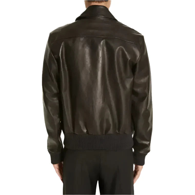 Men’s Black Leather Jacket – Classic Style-1
