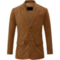 Men’s Suede Leather Blazer Coat-0