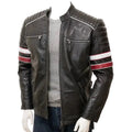 Men’s Classic Racing Leather Jacket-0