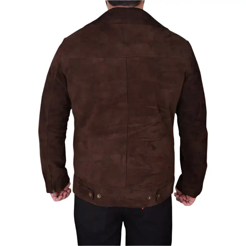 Men’s Dark Brown Suede Jacket-1