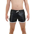 Men’s Genuine Leather Gym and Beach Shorts-0