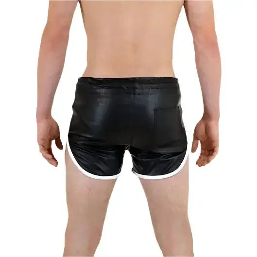 Men’s Genuine Leather Gym and Beach Shorts-1