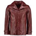 Men's Heist Red Wine Vintage Leather Jacket-0