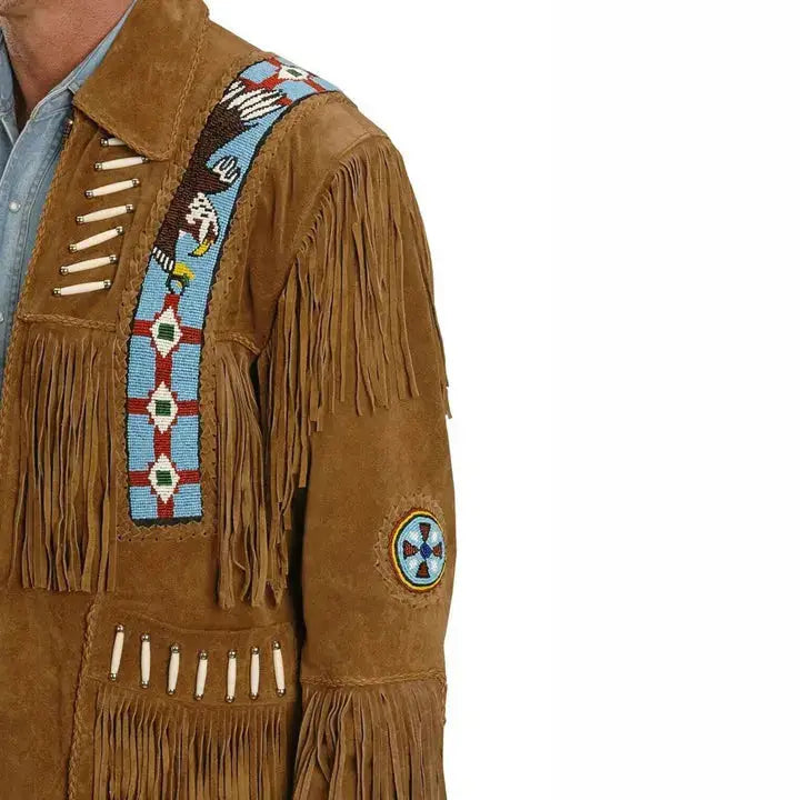 Men’s Suede Western Leather Jacket-1