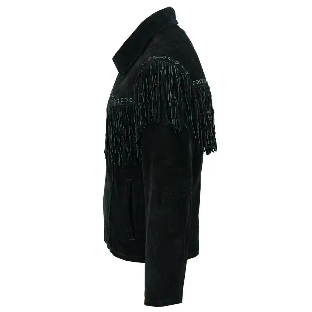 Men's Suede Leather Western Jacket-2