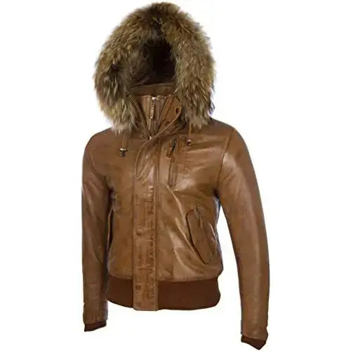 Men’s Nappa Leather Bomber Jacket-1