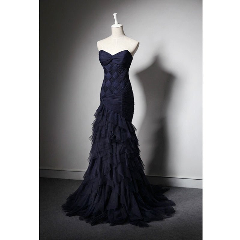 The delicate ruched tulle party and bridal dress-4