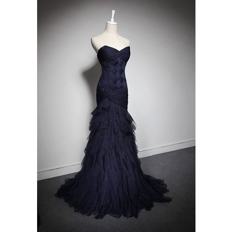 The delicate ruched tulle party and bridal dress-1