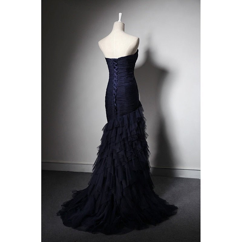 The delicate ruched tulle party and bridal dress-3