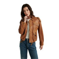 Women’s Brown Leather Jacket – New Stylish Design-0