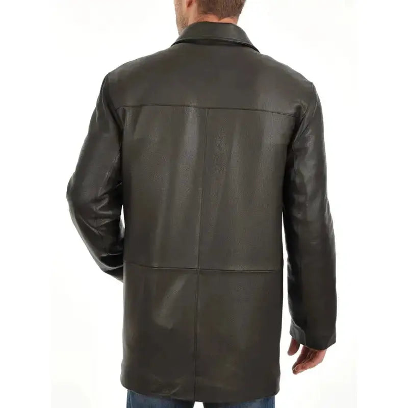 Men’s Premium Leather Car Coat-1