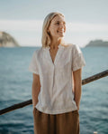White Linen Top-0