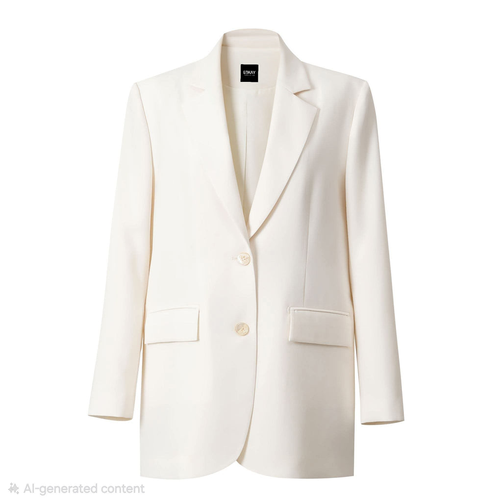 The Perfect Oversized Ivory Blazer-1