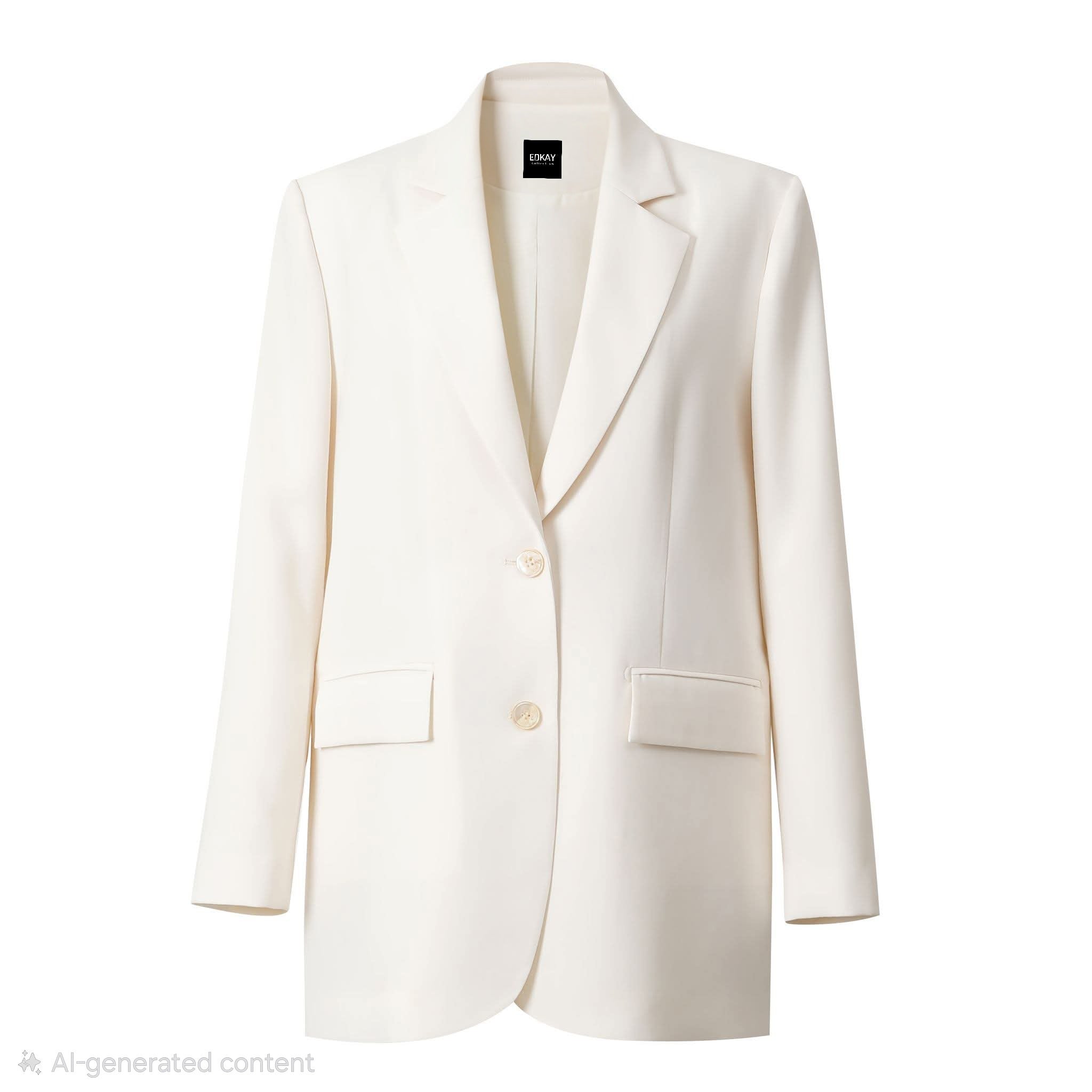 The Perfect Oversized Ivory Blazer-1