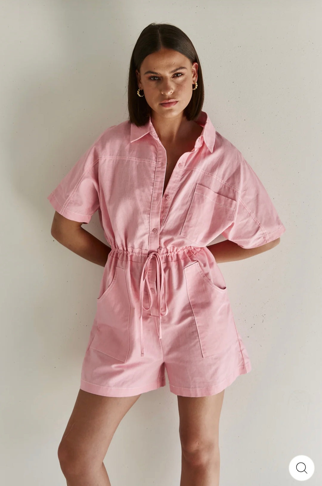 Pink Cotton Jumpsuit-0