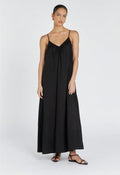 Black Cotton MaxiDress-0
