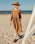 Brown Linen Dress-0