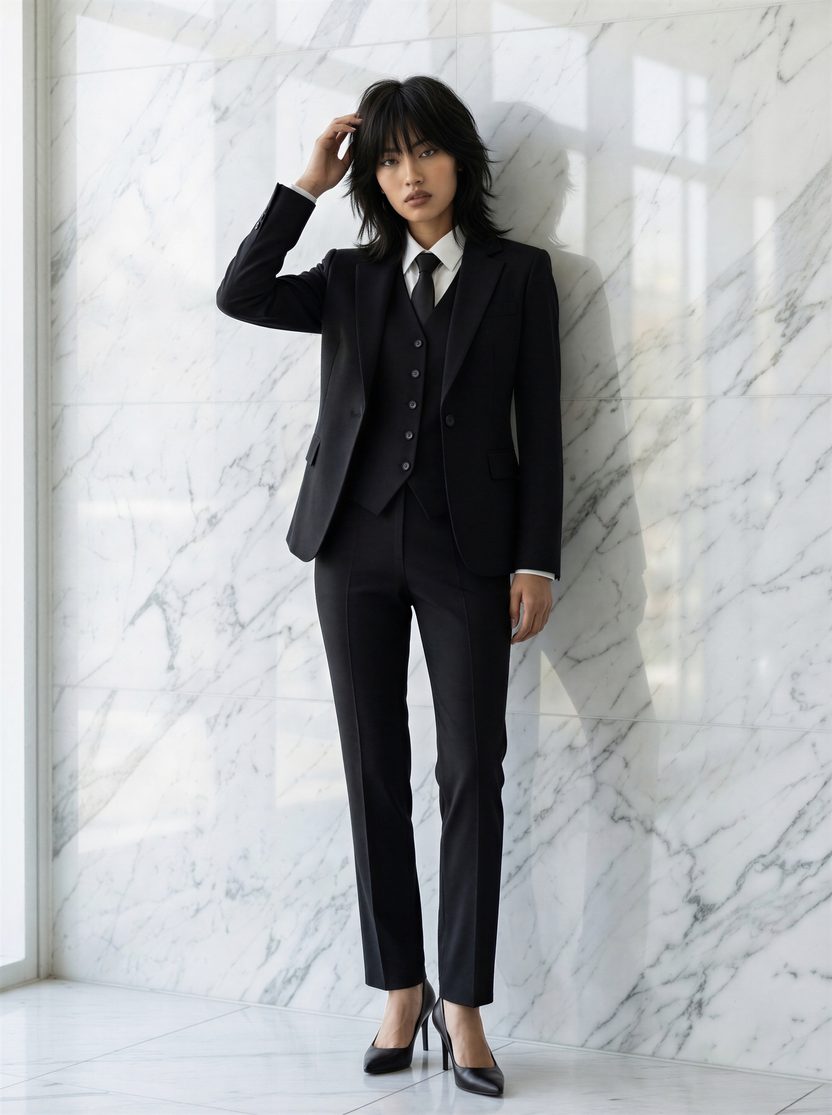 The black edit 3-piece pantsuit-0