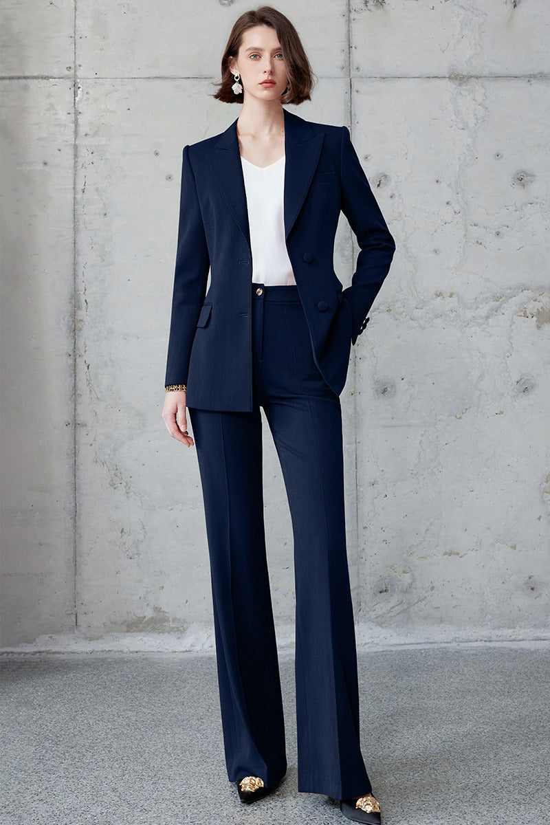 The redefined wide-leg navy pantsuit-4