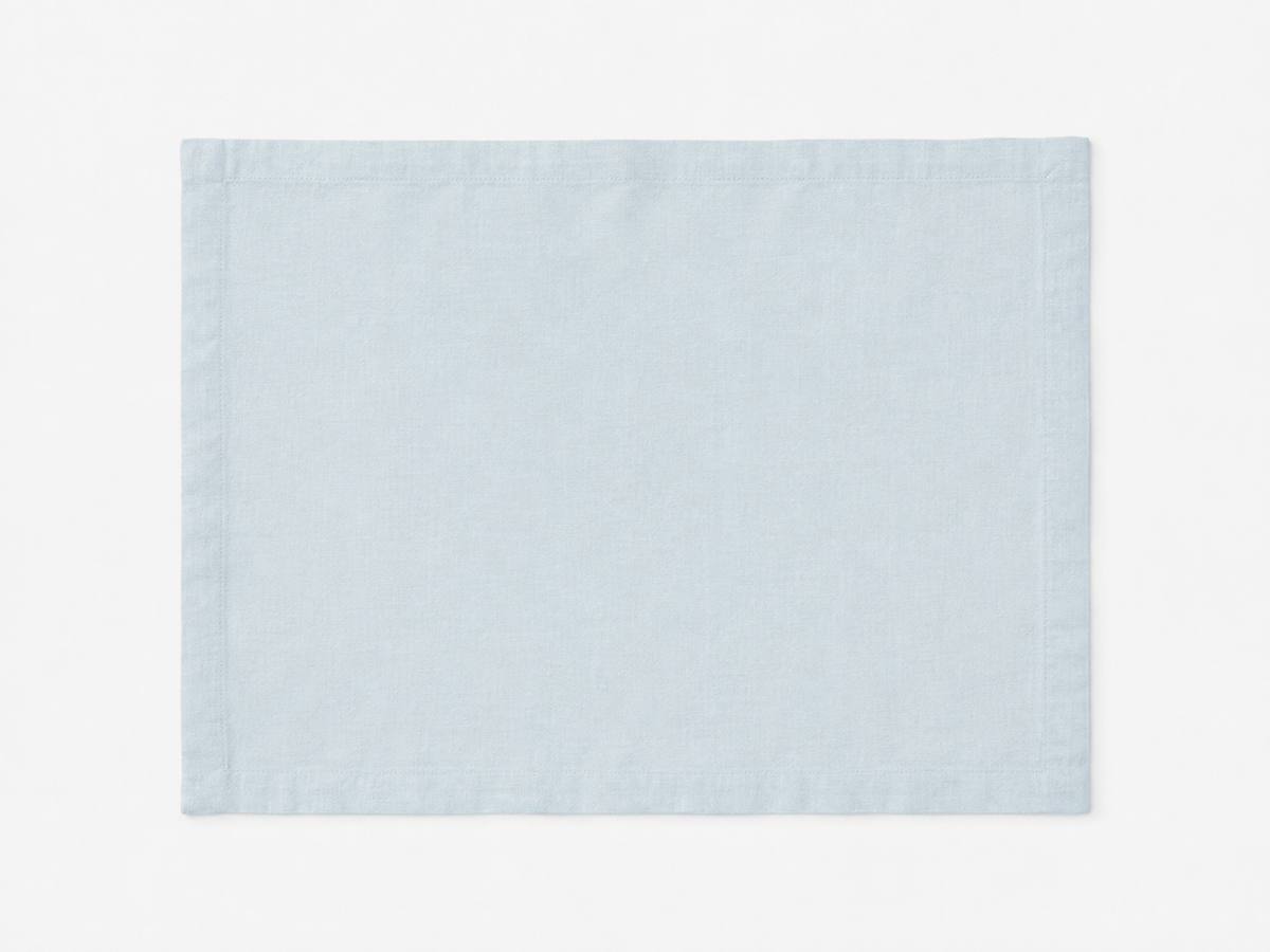 Powder Blue Linen Table Placemat Set-2