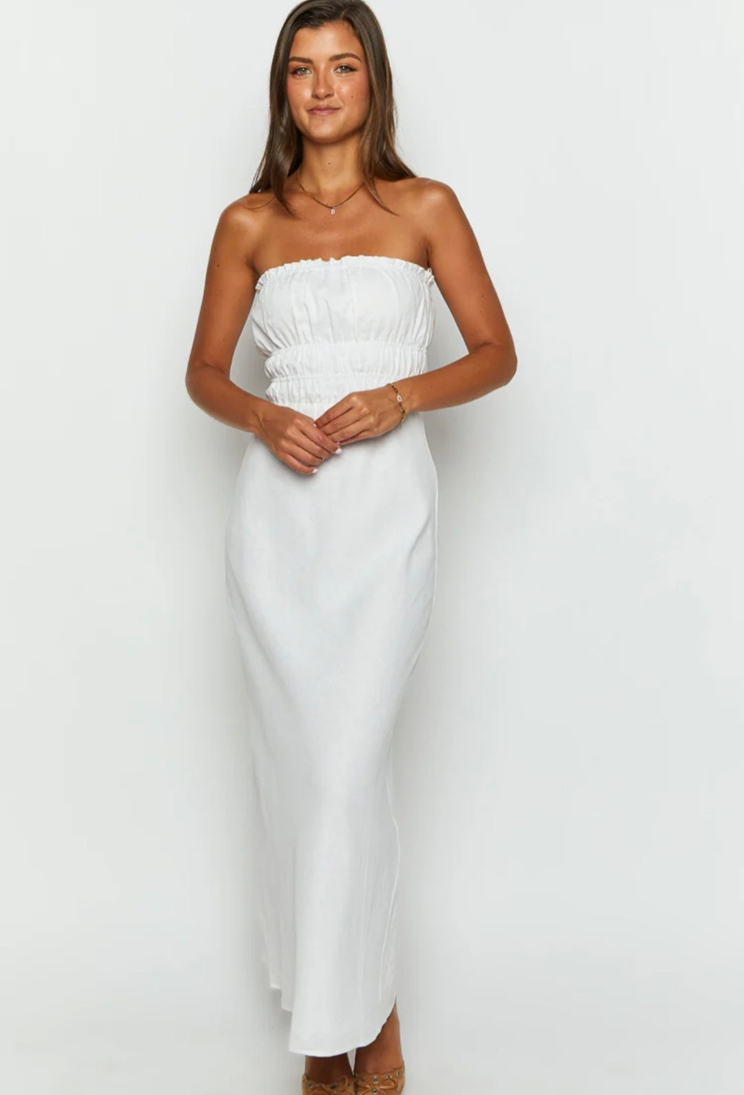 White Cotton Dress-2