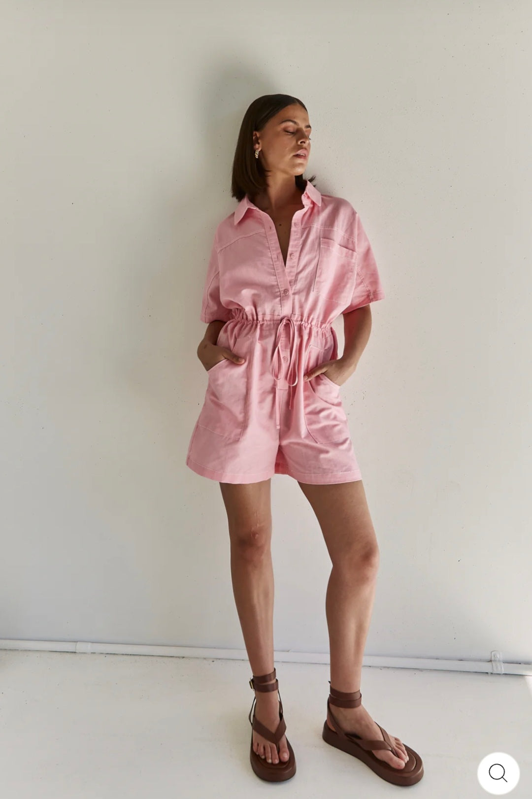 Pink Cotton Jumpsuit-2