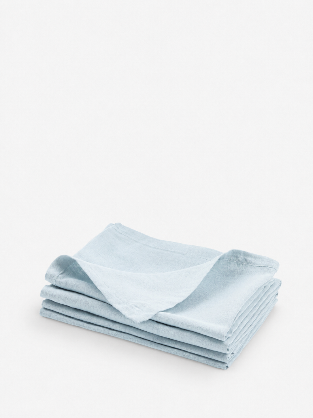 Powder Blue Linen Napkin Set-3