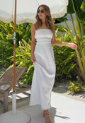 White Cotton Dress-0