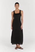 Black Linen Dress-0