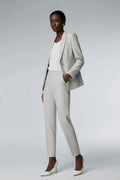 Tailored Light Grey Pantsuit-0