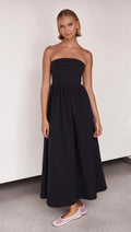 Black Cotton Dress-0