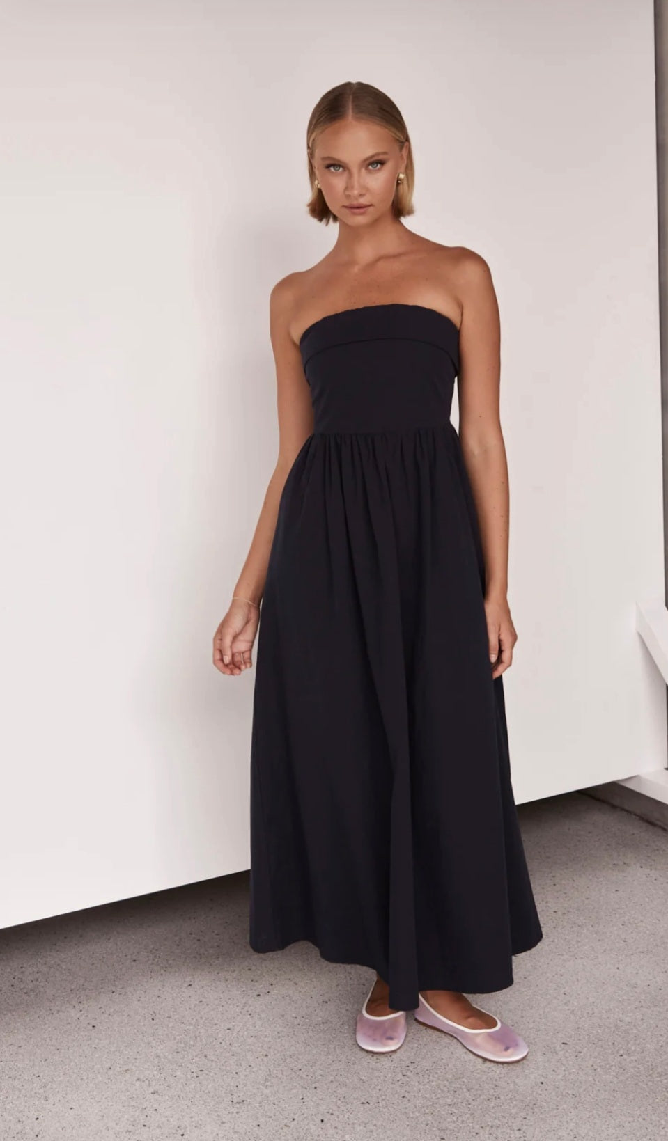Black Cotton Dress-1
